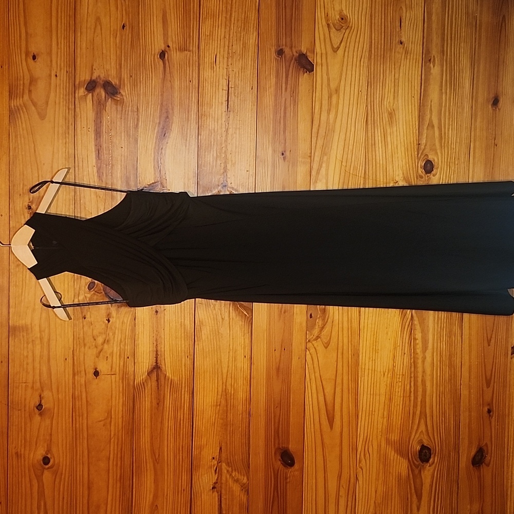 RACHEL Rachel Roy NWT Black Draped Halter Neck Dress L